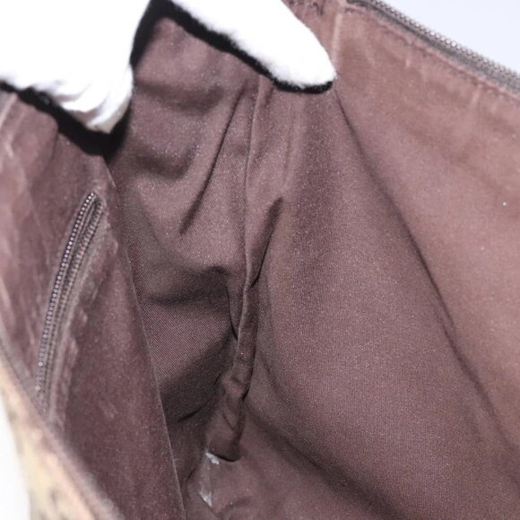 GUCCI GG Canvas Shoulder Bag Beige Silver 145856 Auth bs24170 - Picture 10 of 16